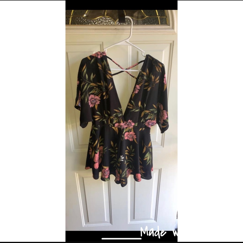 Boutique Floral RomperSOLD SOLD SOLD